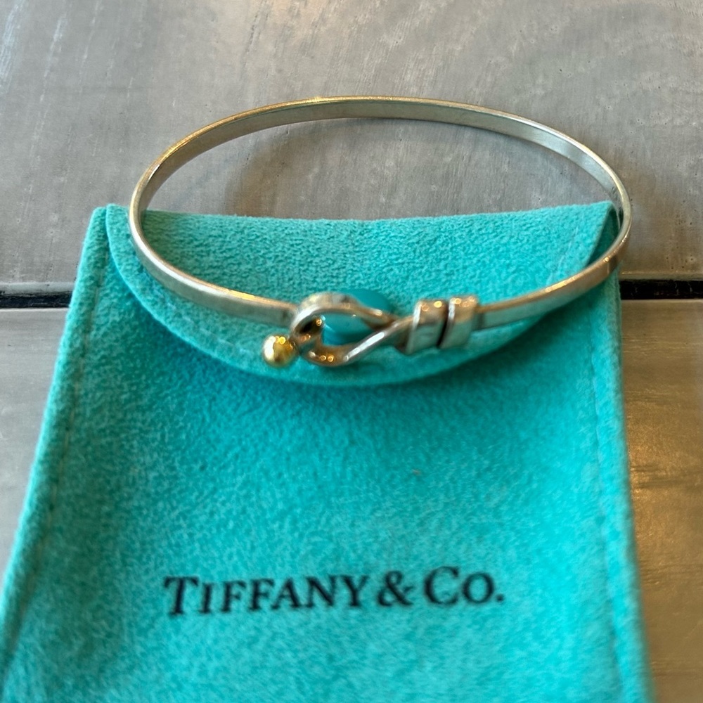 Tiffany & Co. Hook & Eye Buckle Bangle Bracelet